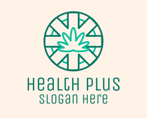 Medicinal Cannabis Leaf logo design