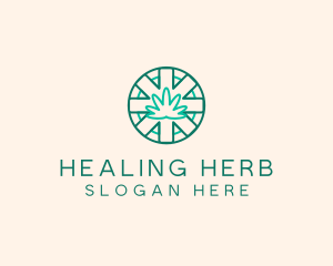 Medicinal Cannabis Leaf logo design