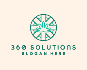 Medicinal Cannabis Leaf logo design