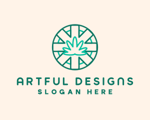 Medicinal Cannabis Leaf logo design