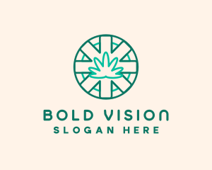 Medicinal Cannabis Leaf logo design