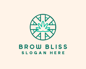 Medicinal Cannabis Leaf logo design