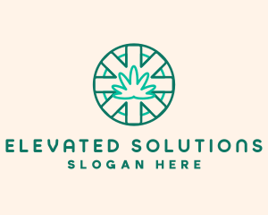 Medicinal Cannabis Leaf logo design