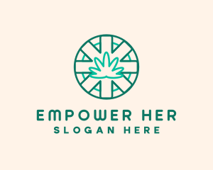 Medicinal Cannabis Leaf logo design