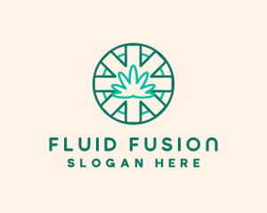 Medicinal Cannabis Leaf logo design