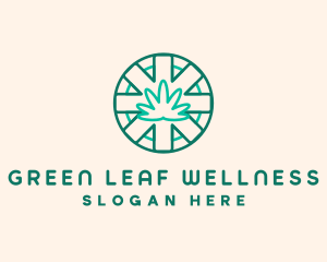 Medicinal Cannabis Leaf logo design