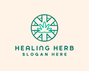 Medicinal Cannabis Leaf logo design