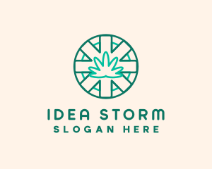 Medicinal Cannabis Leaf logo design