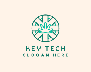 Medicinal Cannabis Leaf logo design