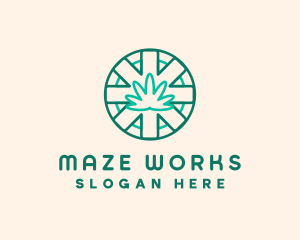 Medicinal Cannabis Leaf logo design