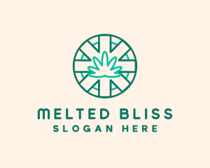 Medicinal Cannabis Leaf logo design