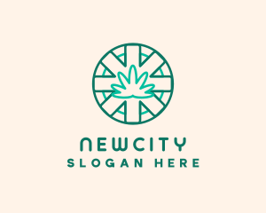 Medicinal Cannabis Leaf logo design