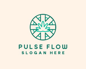 Medicinal Cannabis Leaf logo design