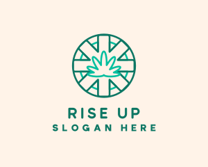 Medicinal Cannabis Leaf logo design