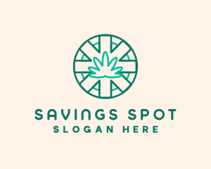 Medicinal Cannabis Leaf logo design