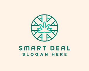 Medicinal Cannabis Leaf logo design