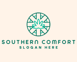 Medicinal Cannabis Leaf logo design