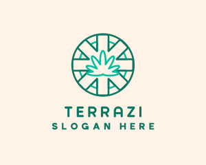 Medicinal Cannabis Leaf logo design