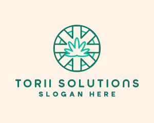 Medicinal Cannabis Leaf logo design