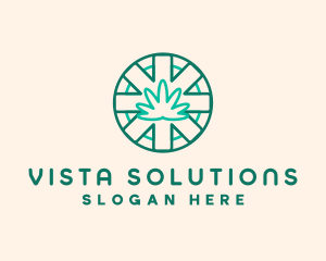 Medicinal Cannabis Leaf logo design