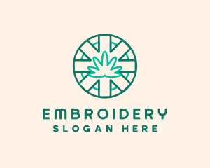 Medicinal Cannabis Leaf logo design