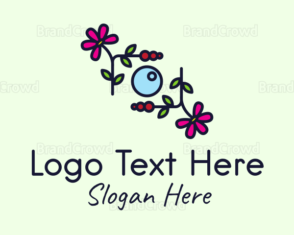 Multicolor Floral Camera Logo