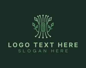Botanist - Eco Tech Tree logo design