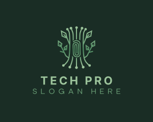 Eco Tech Tree logo design