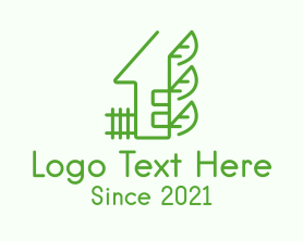 House - Sustainable House Leaves logo design
