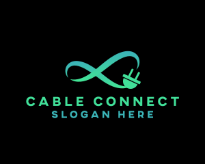 Cable - Infinity Cable Plug logo design