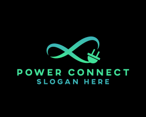 Plug - Infinity Cable Plug logo design