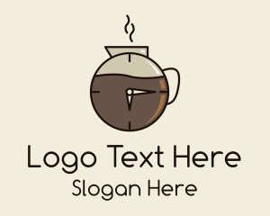 Brasserie - Coffee Carafe Time logo design