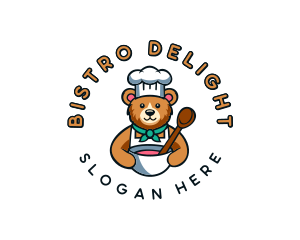 Baking Bear Chef logo design