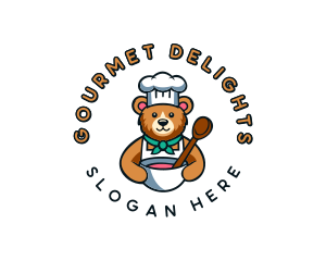 Baking Bear Chef logo design