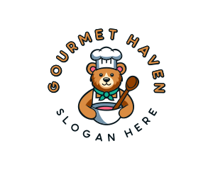 Baking Bear Chef logo design