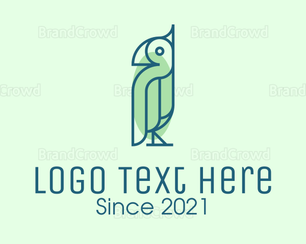 Green Wild Bird Logo