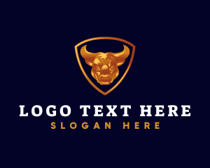 Horn - Bull Wild Animal logo design