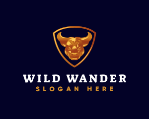 Bull Wild Animal logo design