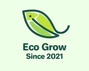 Aquaponics - Fish Nature Leaf logo design