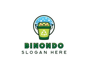 Garbage Bin - Trash Bin Sanitation logo design