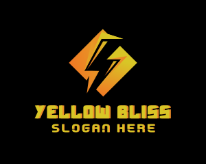 Yellow Flash Thunder logo design