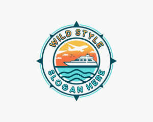 Yacht Travel Cruise Logo