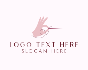 Diy - Hand Sewing Needle logo design