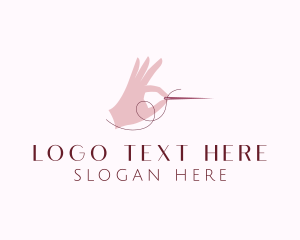 Sewing - Hand Sewing Needle logo design