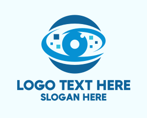 Modern - Blue Eye Database logo design