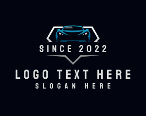 Sportscar - Luxury Car Diamond Badge logo design