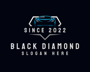 Luxury Car Diamond Badge logo design