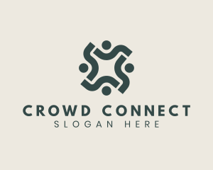 Crowd - Human Crowd Organization logo design