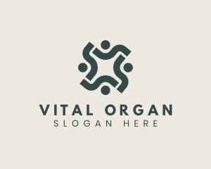 Human Crowd Organization logo design