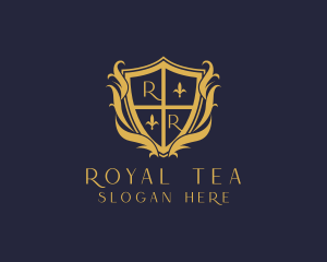 Ornate Royal Shield Crest logo design